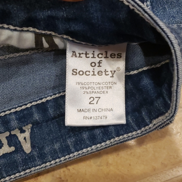 Articles of Society Mya Atlantic Wash Skinny Jean - Picture 5 of 6